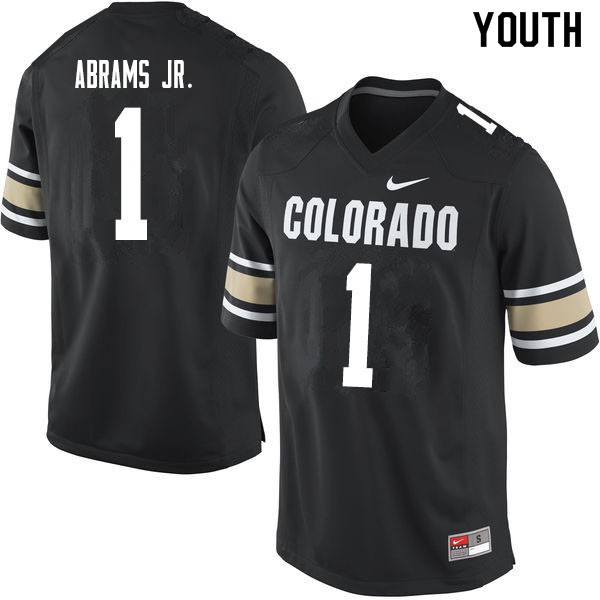 Youth #` Delrick Abrams Jr. Colorado Buffaloes College Football Jerseys Sale-Home Black